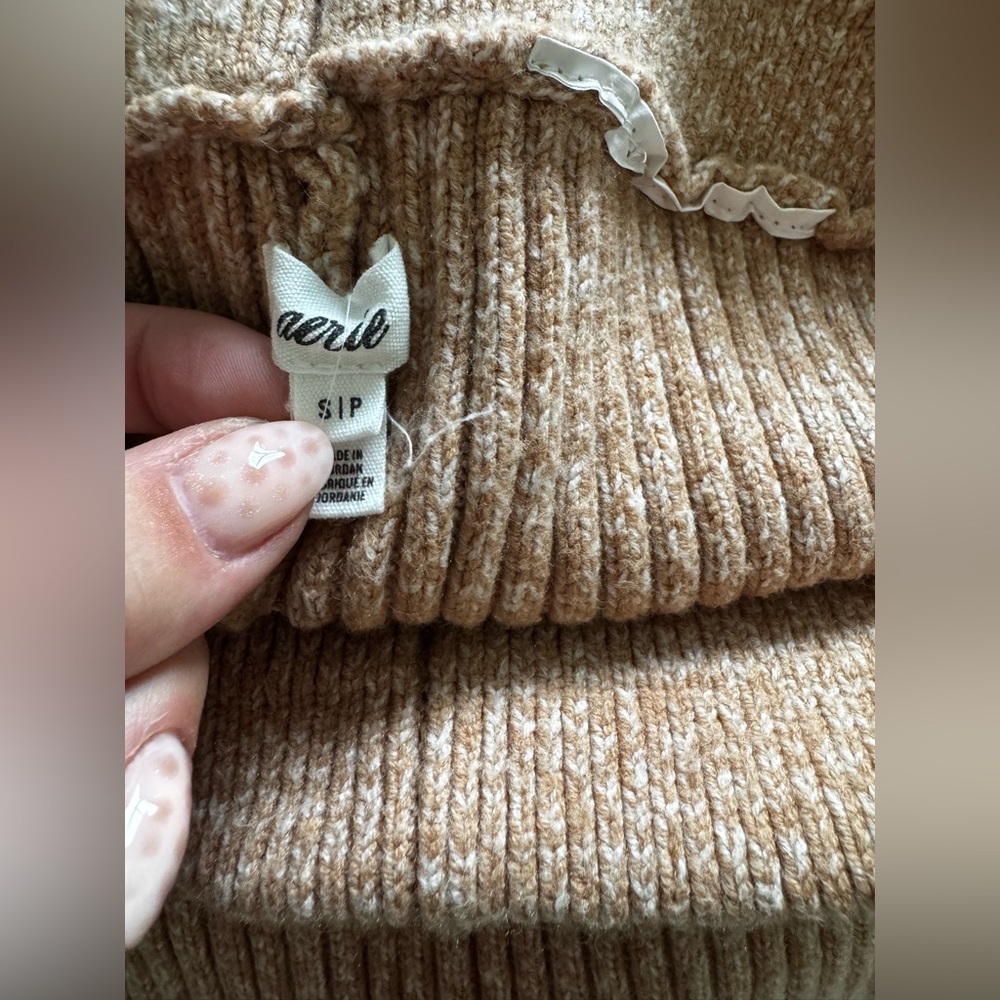 Aerie foldover ribbed  sweater leggings size small - Picture 5 of 5